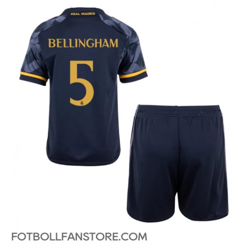 Real Madrid Jude Bellingham #5 Barnkläder Borta matchtröja till baby 2023-24 Kortärmad (+ Korta byxor) Billigt